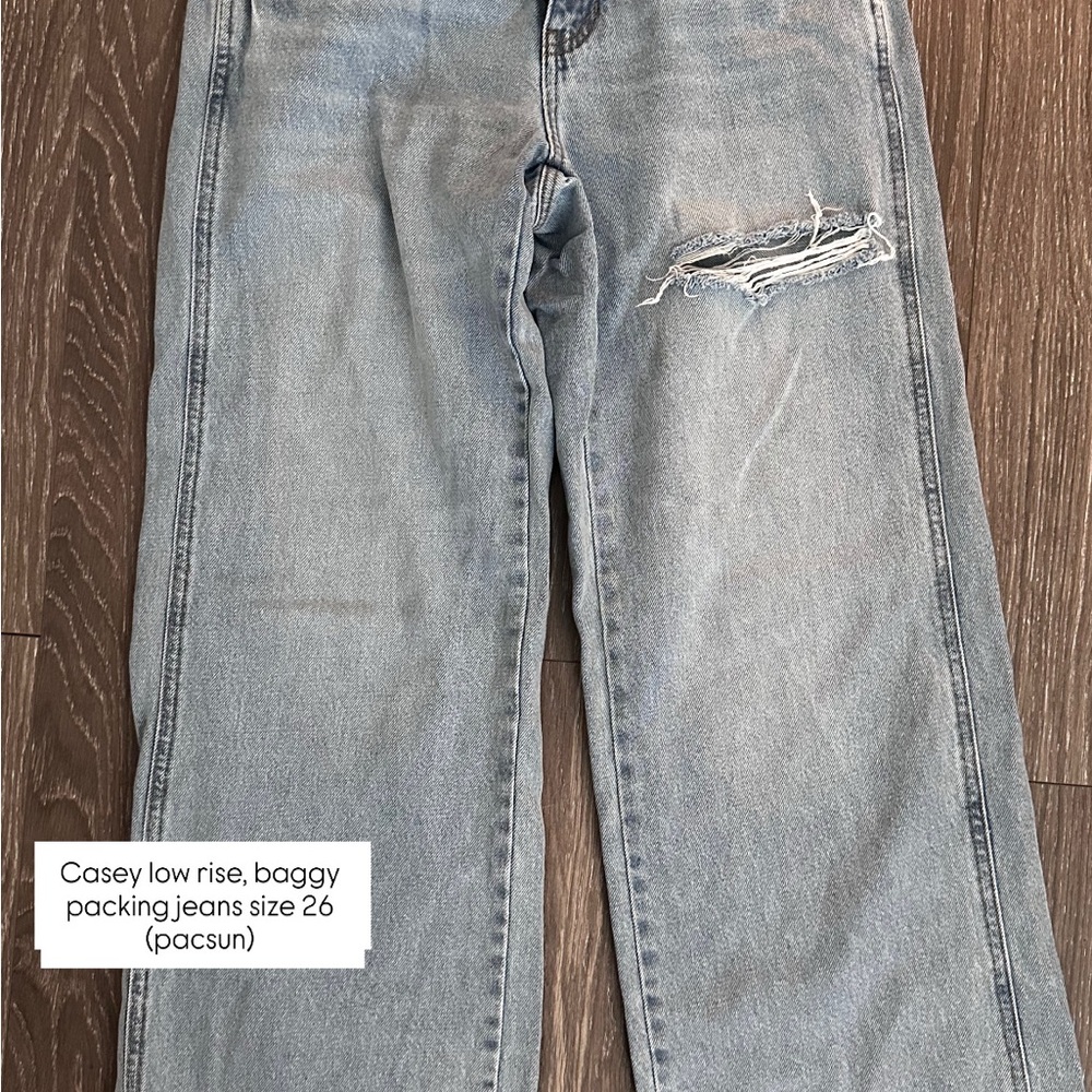PacSun low rise Relaxed baggy Light Blue Jeans